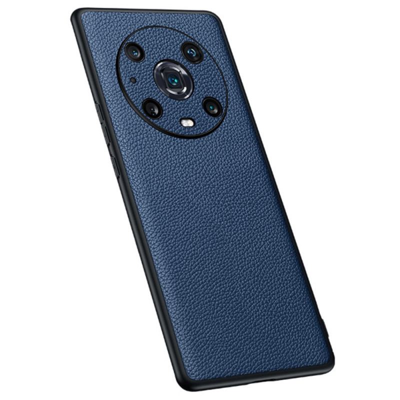 Coque Honor Magic 4 Pro Véritable Cuir Litchi