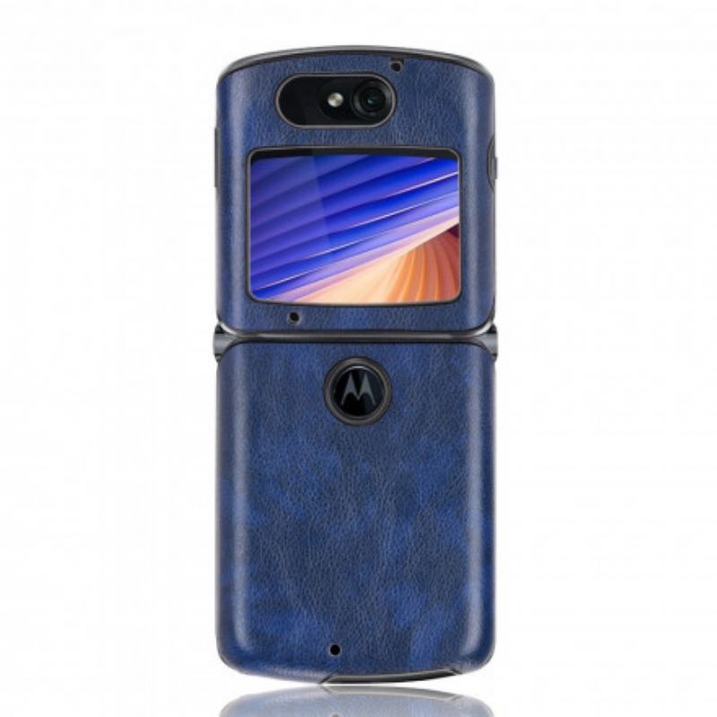 Coque Motorola Razr 5G Simili Cuir Litchi