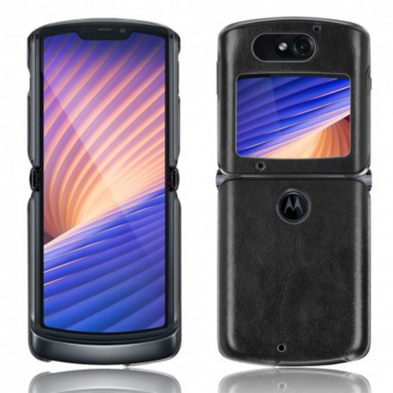 Coque Motorola Razr 5G Simili Cuir Litchi