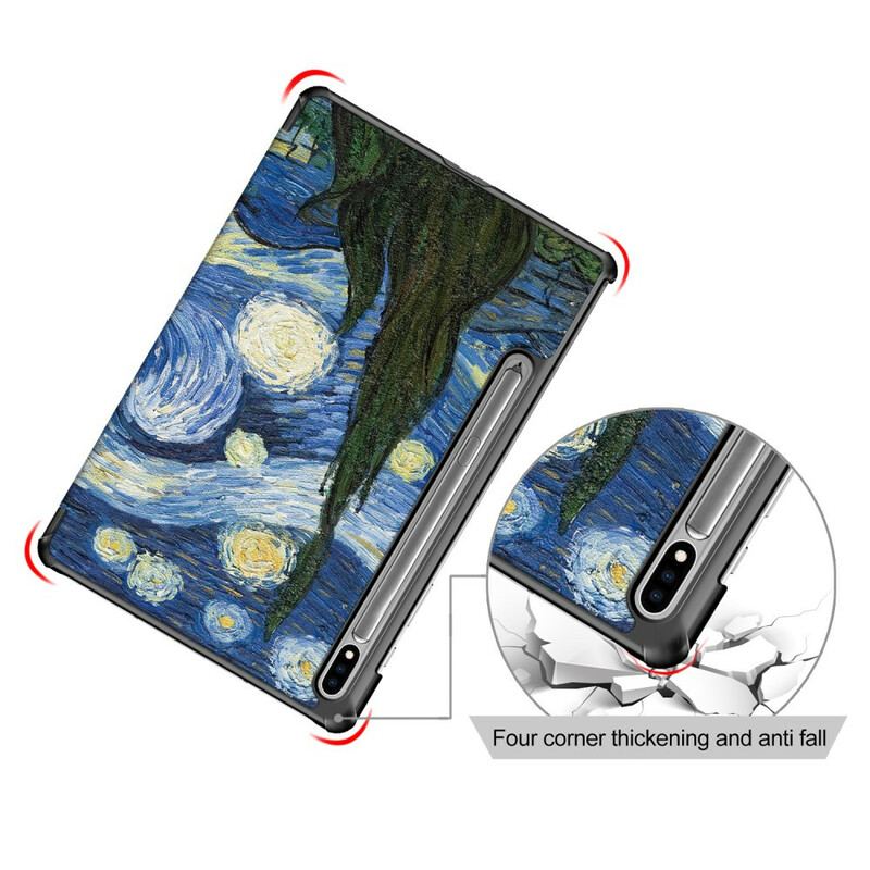 Smart Case Samsung Galaxy Tab S7 FE Renforcée Van Gogh