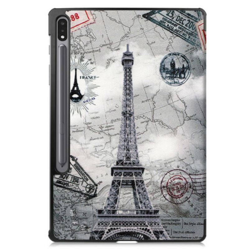 Smart Case Samsung Galaxy Tab S7 FE Tour Eiffel Porte-Stylet