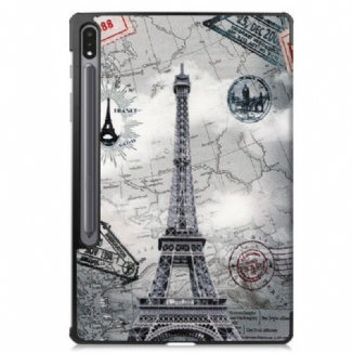 Smart Case Samsung Galaxy Tab S7 FE Tour Eiffel Porte-Stylet