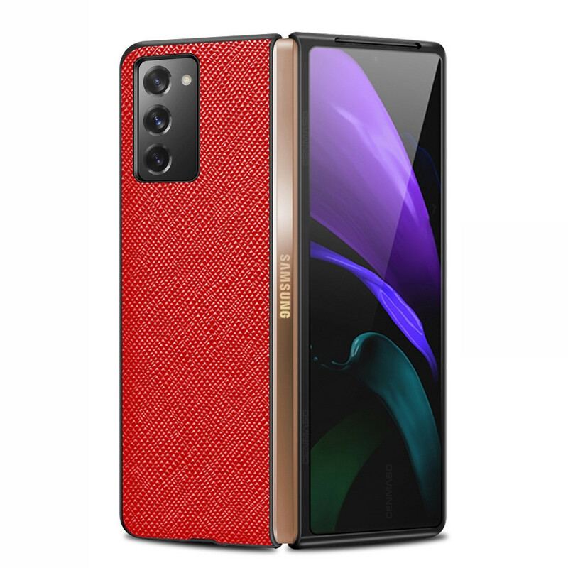 Coque Samsung Galaxy Z Fold2 Cuir Véritable Texturé