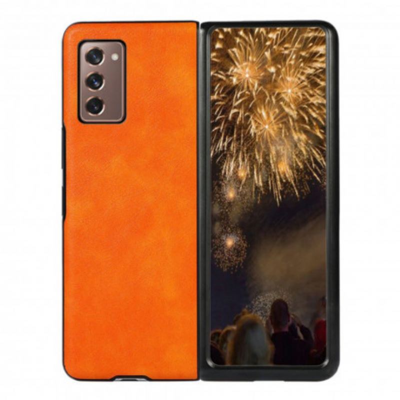 Coque Samsung Galaxy Z Fold2 Simili Cuir Color