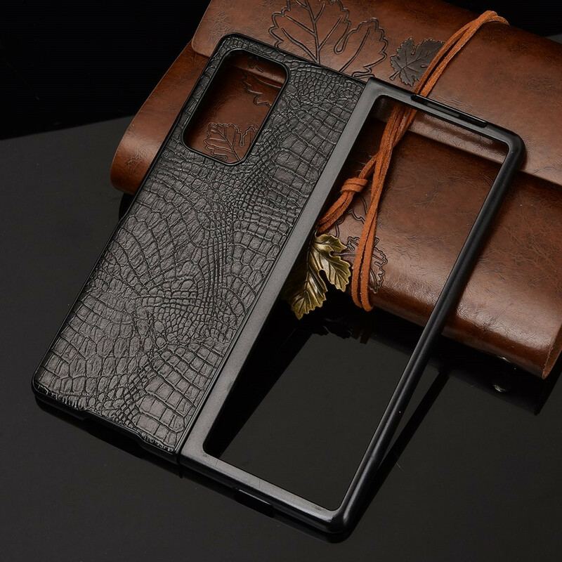 Coque Samsung Galaxy Z Fold2 Style Peau de Crocodile