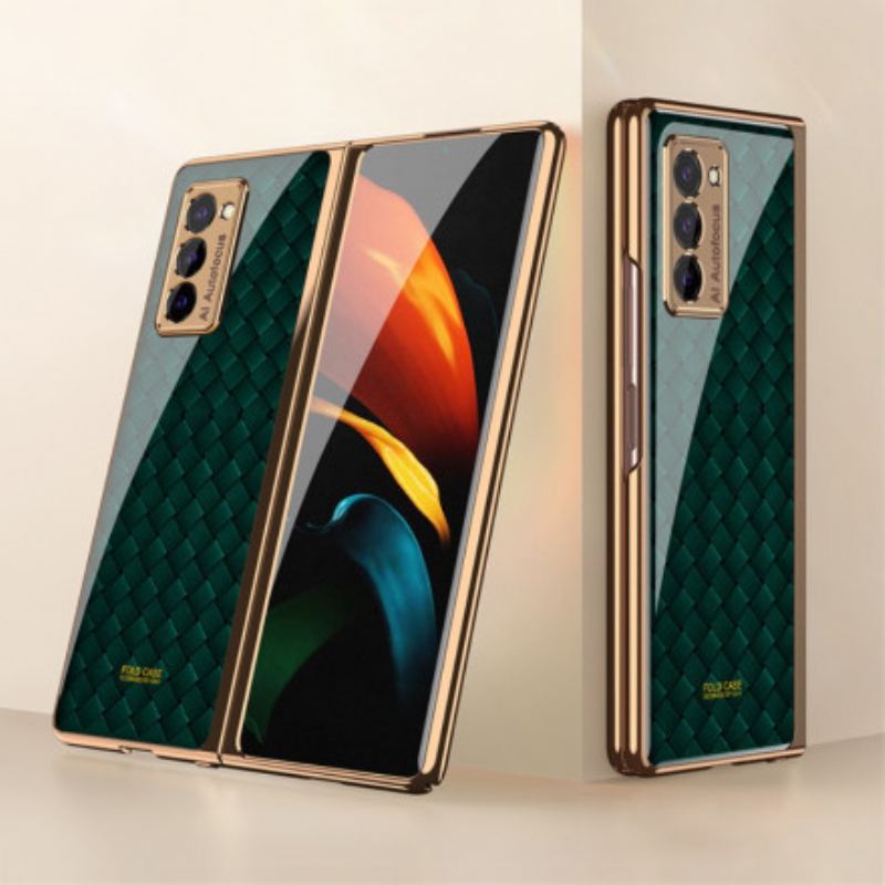 Coque Samsung Galaxy Z Fold2 Verre Trempé Design Tissé GKK