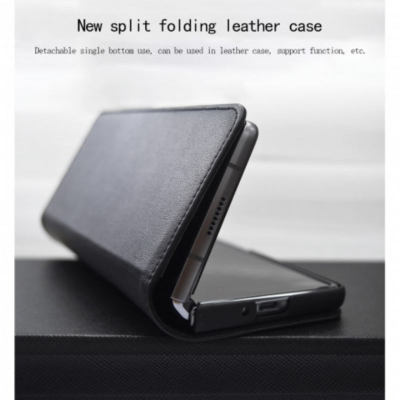 Flip Cover Samsung Galaxy Z Fold2 Cuir Véritable