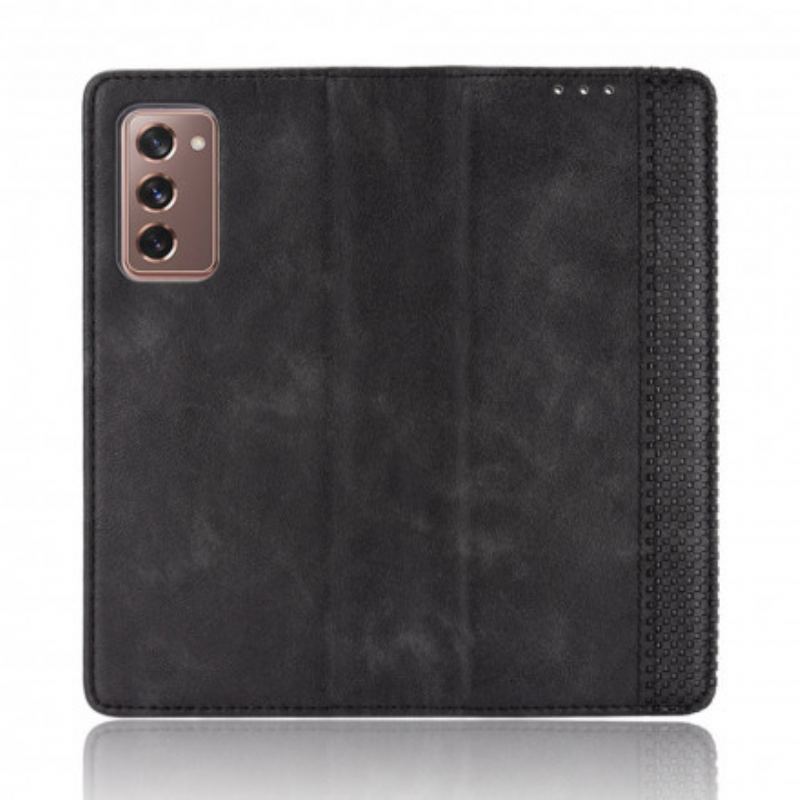 Flip Cover Samsung Galaxy Z Fold2 Effet Cuir Stylisé