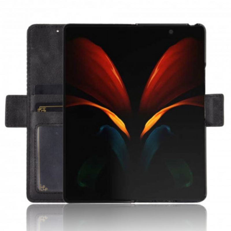 Housse Samsung Galaxy Z Fold2 Effet Cuir Stylisé