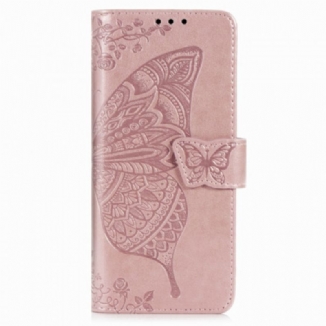 Housse Samsung Galaxy Z Fold2 Papillon Design avec Lanière
