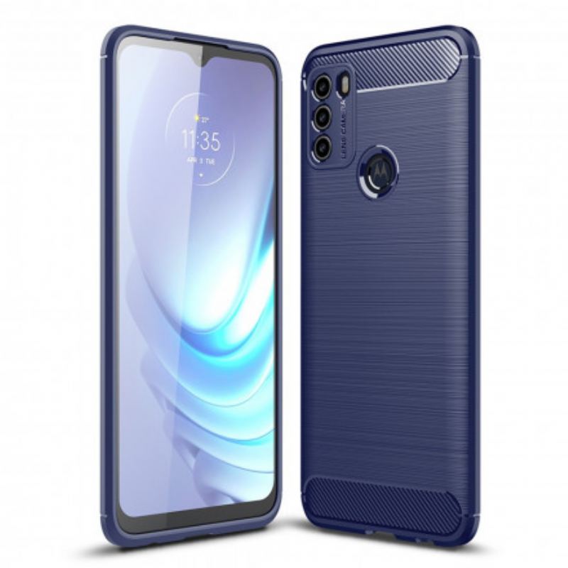 Coque Moto G50 Fibre Carbone Brossée