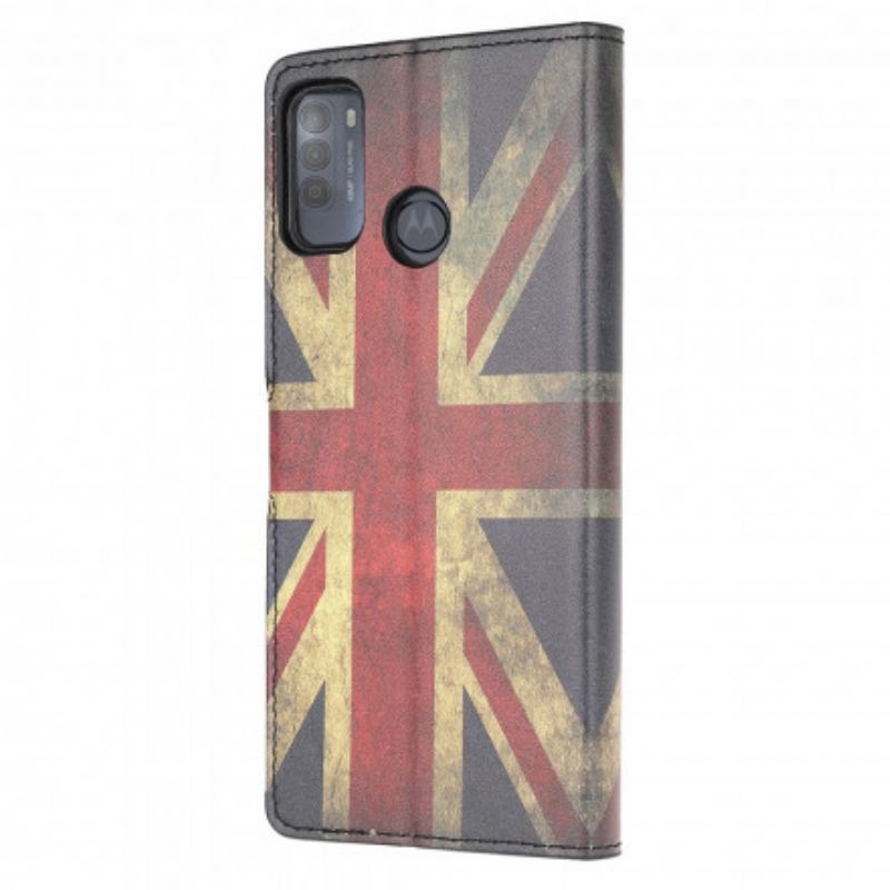 Housse Moto G50 Drapeau Angleterre