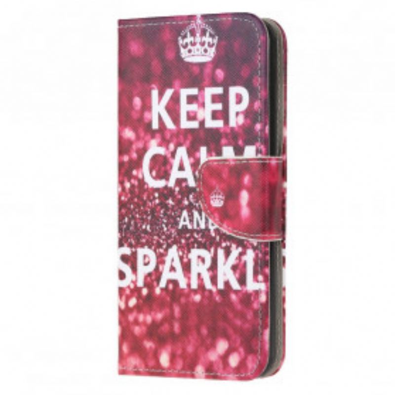 Housse Moto G50 Keep Calm and Sparkle