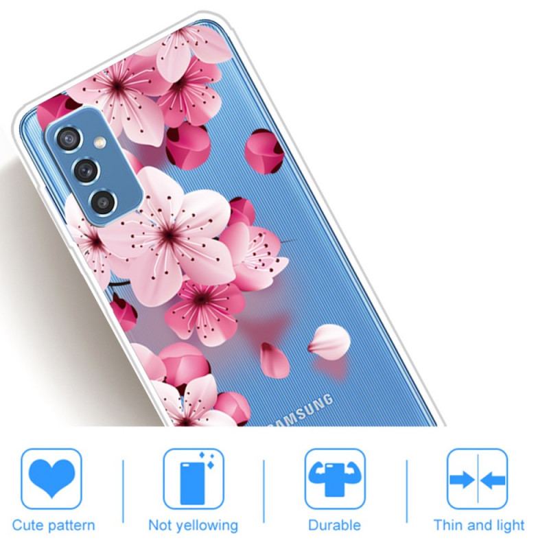 Coque Samsung Galaxy M52 5G Pluie de Fleurs