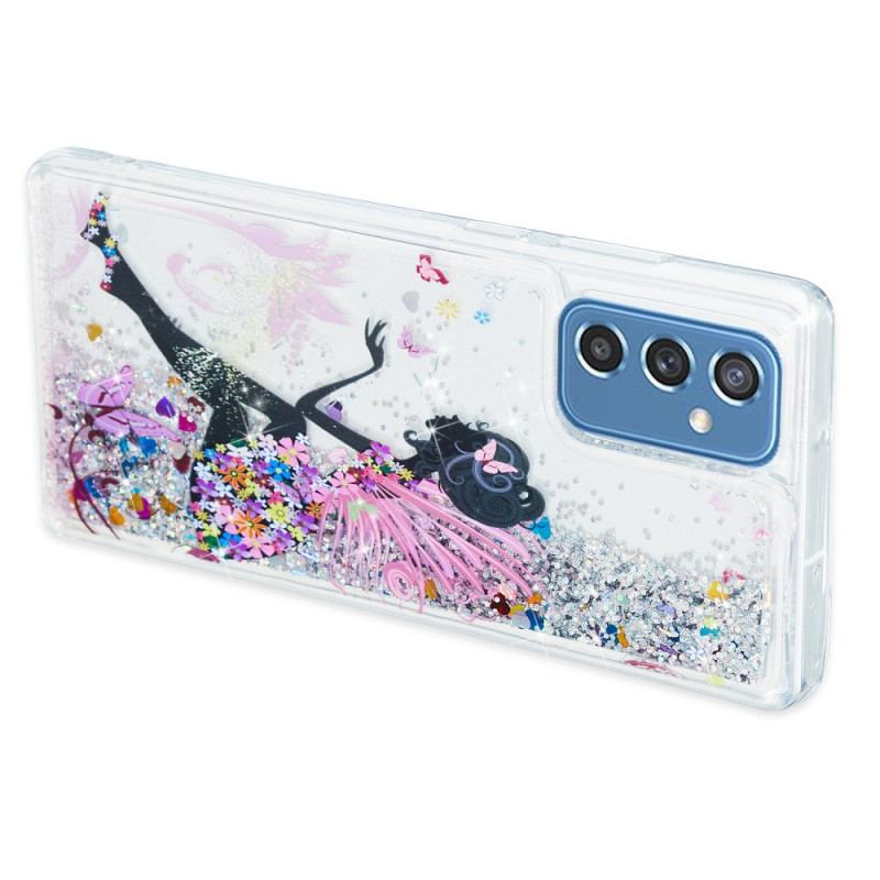 Coque Samsung Galaxy M52 5G Princesse Paillettes