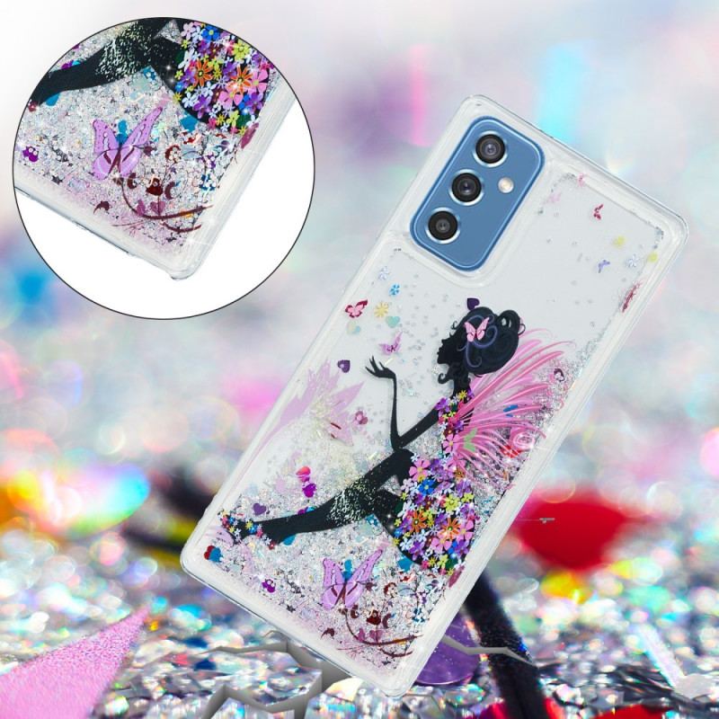 Coque Samsung Galaxy M52 5G Princesse Paillettes