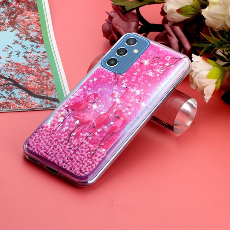 Coque Samsung Galaxy M52 5G Rose Éternel