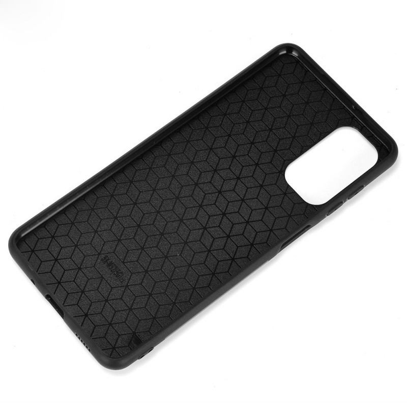 Coque Samsung Galaxy M52 5G Simili Cuir à Liseré