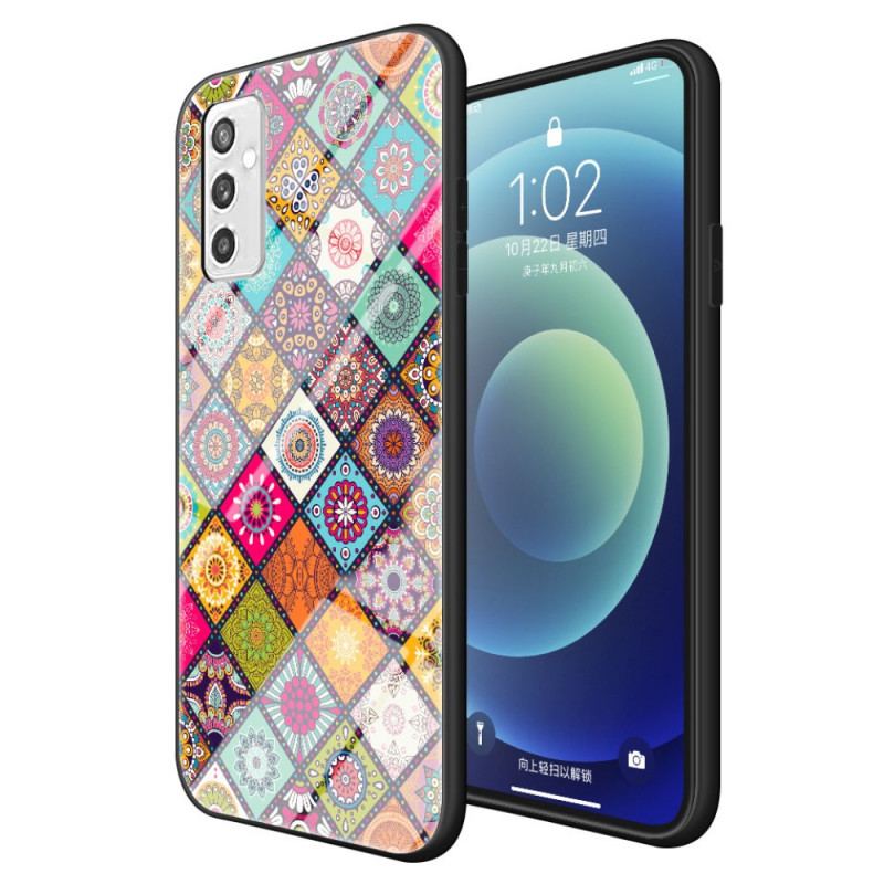 Coque Samsung Galaxy M52 Tapisserie Orientale à Lanière