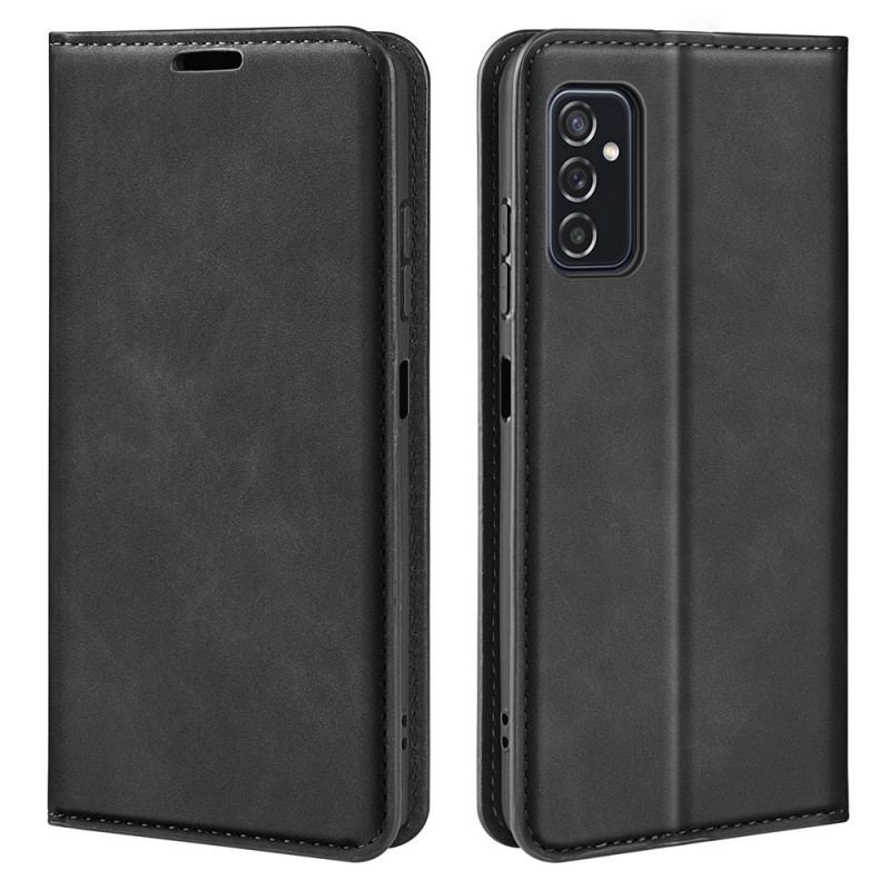 Flip Cover Samsung Galaxy M52 5G Cuir Biscoté