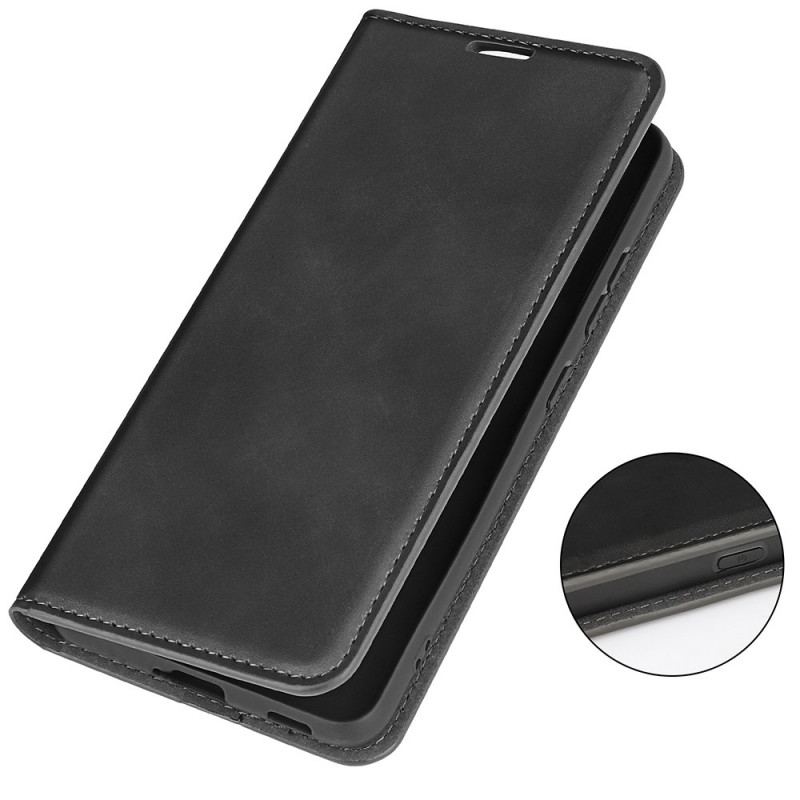 Flip Cover Samsung Galaxy M52 5G Cuir Biscoté