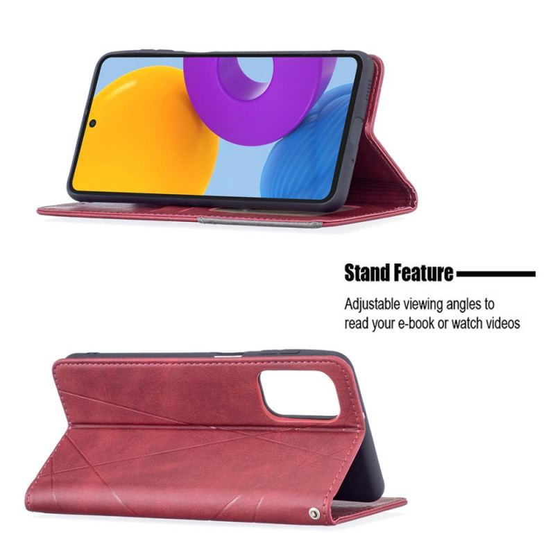 Flip Cover Samsung Galaxy M52 5G Simili Cuir Pattern