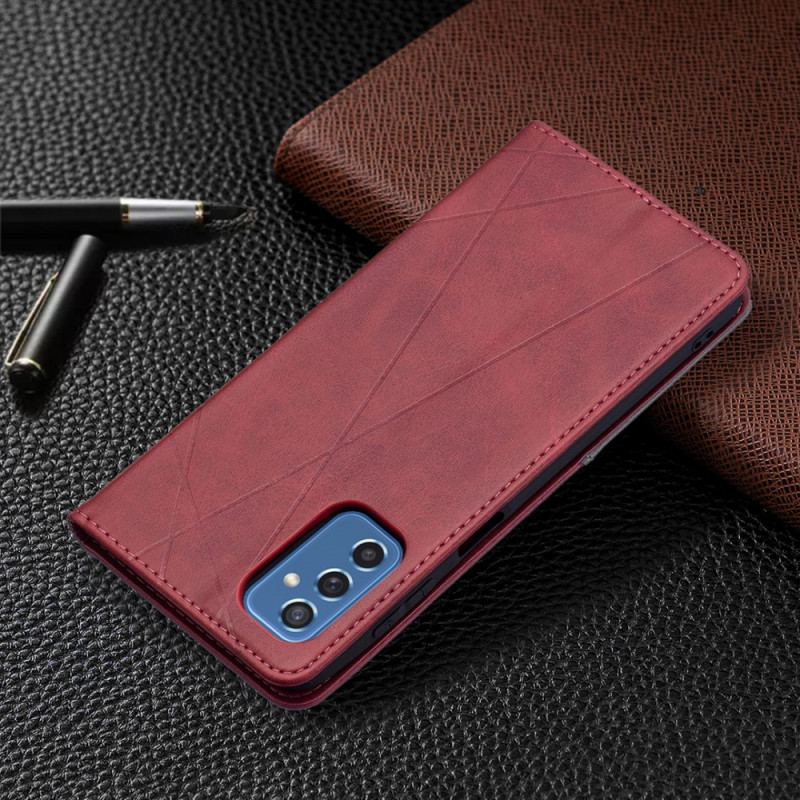 Flip Cover Samsung Galaxy M52 5G Simili Cuir Pattern