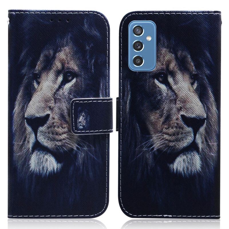 Housse Samsung Galaxy M52 5G Lion de Minuit