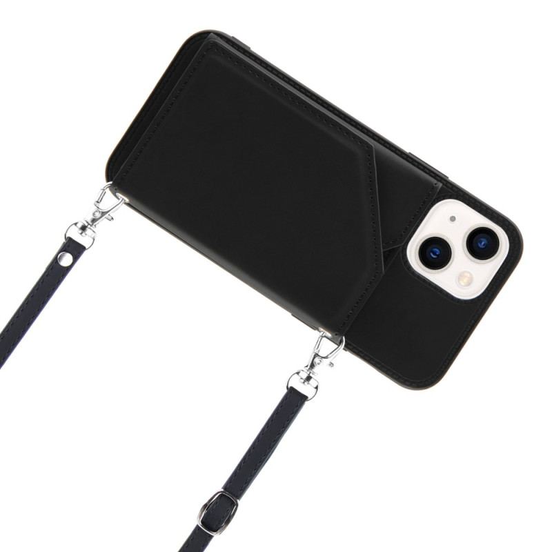 Coque iPhone 14 Bandoulière Porte-cartes