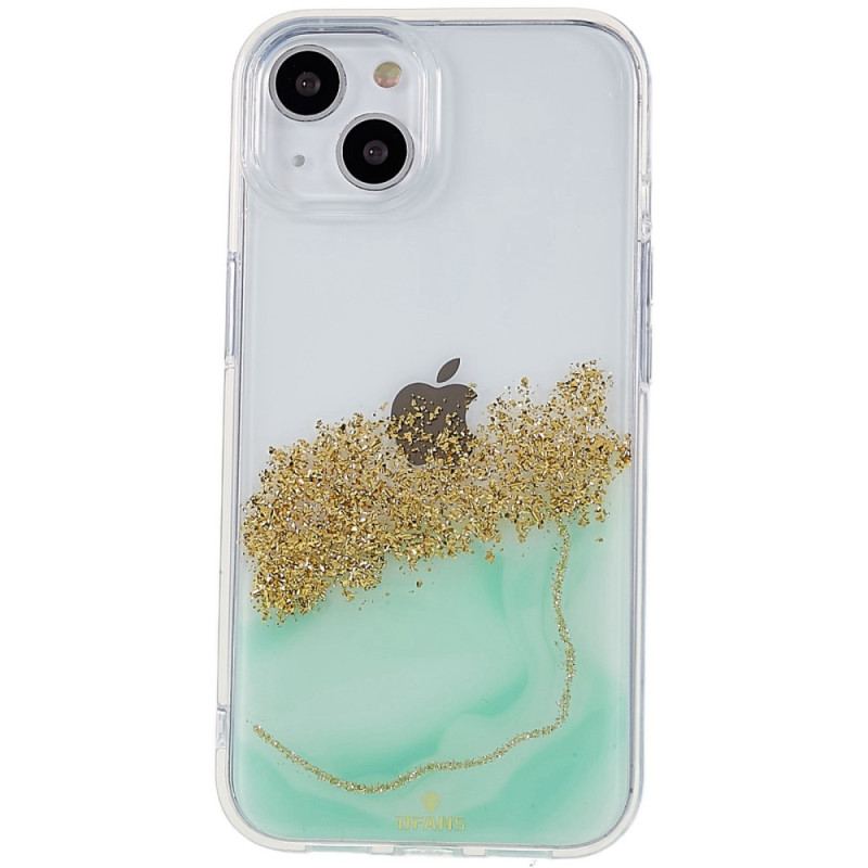 Coque iPhone 14 Paillettes Art