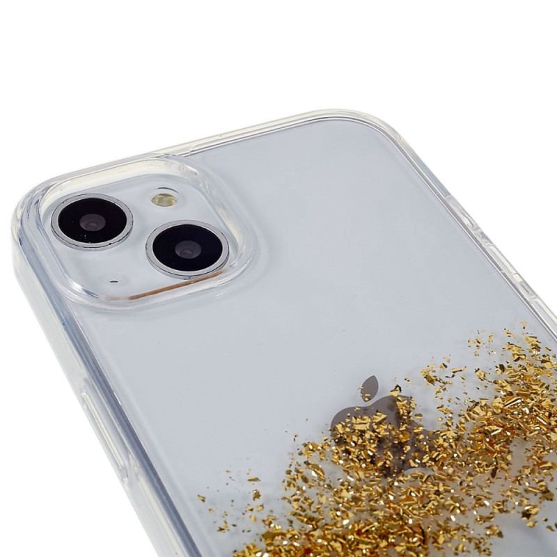 Coque iPhone 14 Paillettes Art