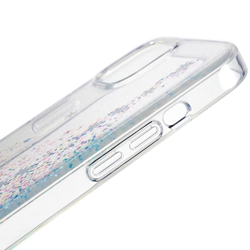 Coque iPhone 14 Paillettes Flocons