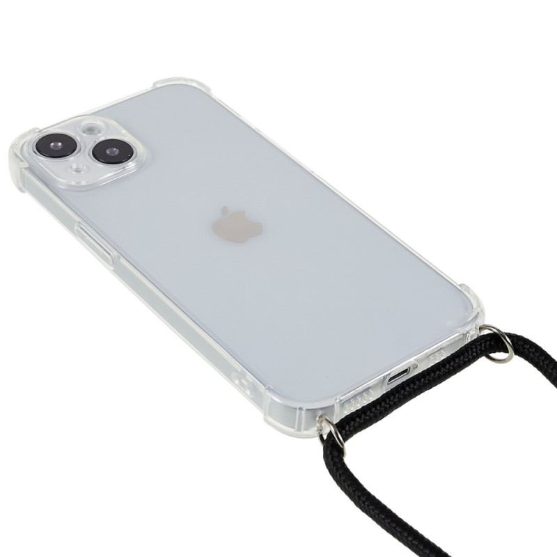 Coque iPhone 14 Transparente avec Cordon