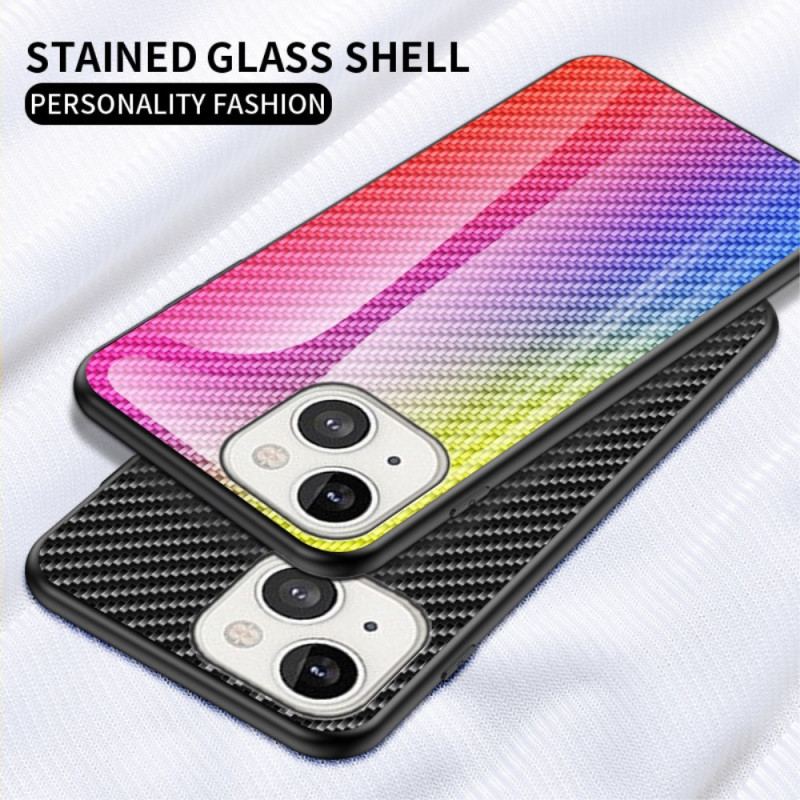 Coque iPhone 14 Verre Trempé Fibre Carbone