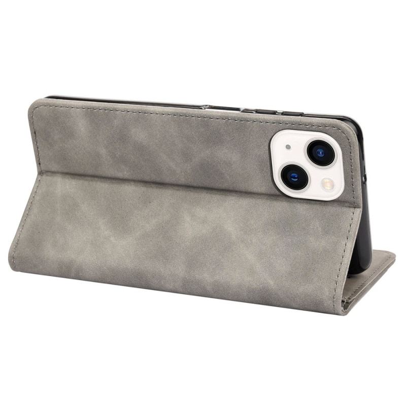 Flip Cover iPhone 14 Bicolore avec Rivet