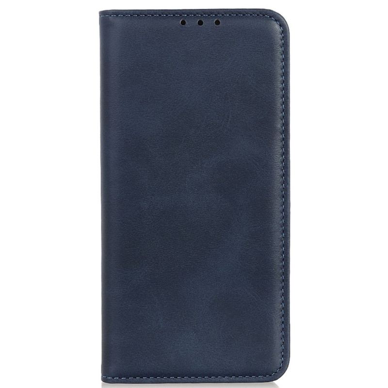 Flip Cover iPhone 14 Cuir Fendu Élégance