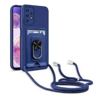 Coque Samsung Galaxy A23 5G à Cordon Porte-Carte et Support