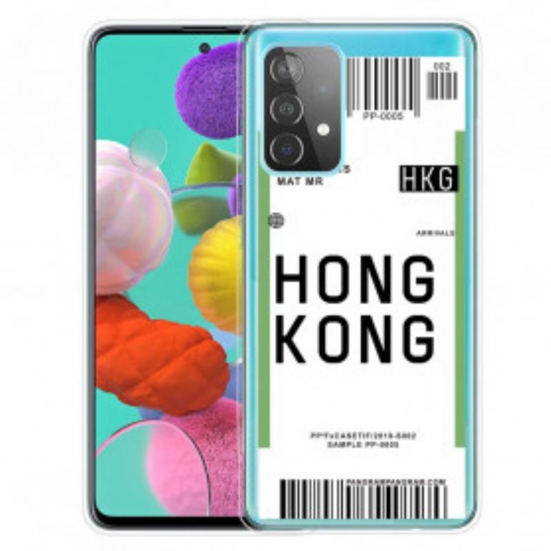 Coque Samsung Galaxy A32 5G Boarding Pass to Hong Kong