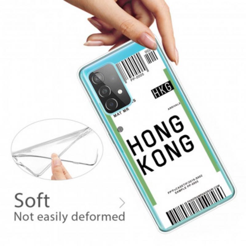 Coque Samsung Galaxy A32 5G Boarding Pass to Hong Kong