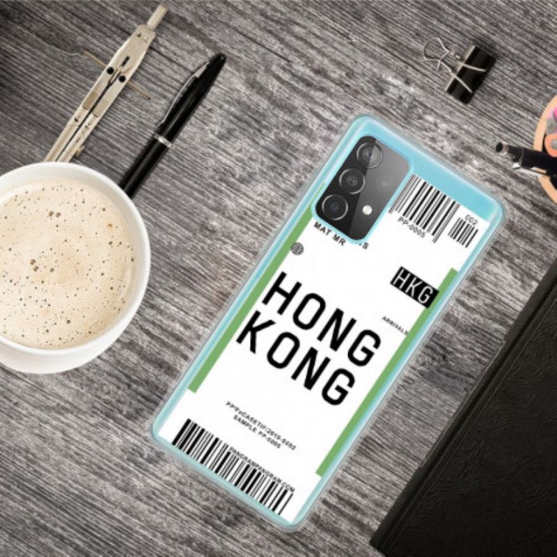 Coque Samsung Galaxy A32 5G Boarding Pass to Hong Kong