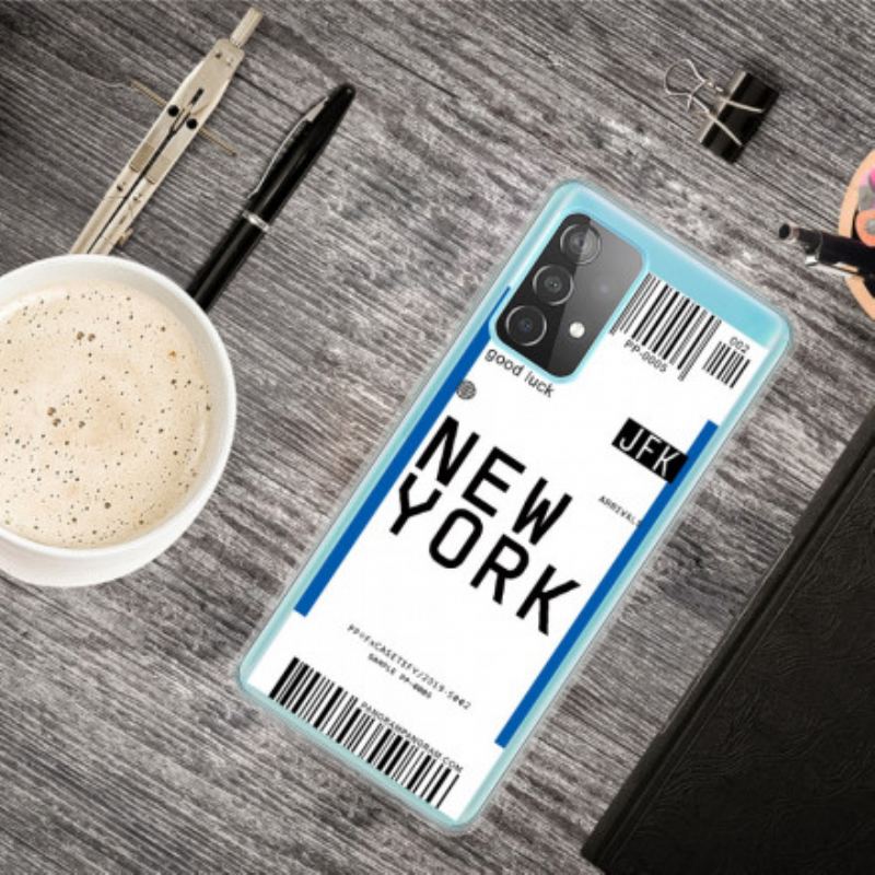 Coque Samsung Galaxy A32 5G Boarding Pass to New York