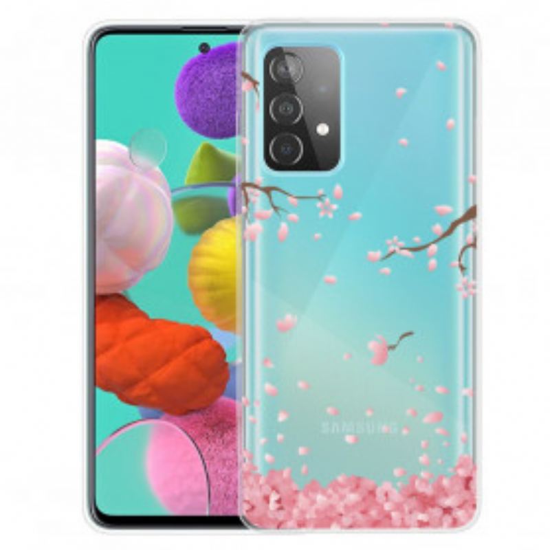 Coque Samsung Galaxy A32 5G Branches à Fleurs