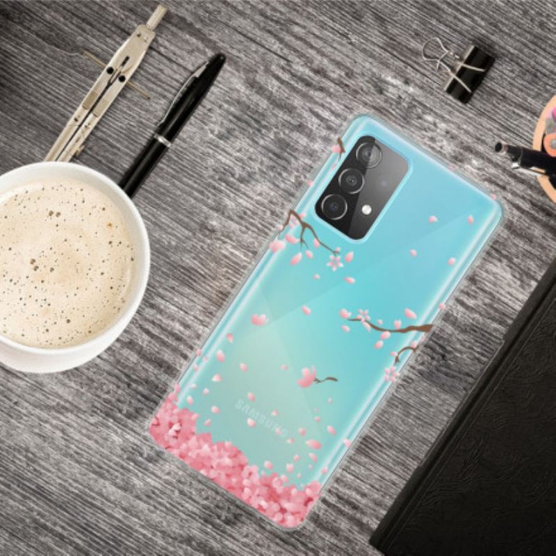 Coque Samsung Galaxy A32 5G Branches à Fleurs