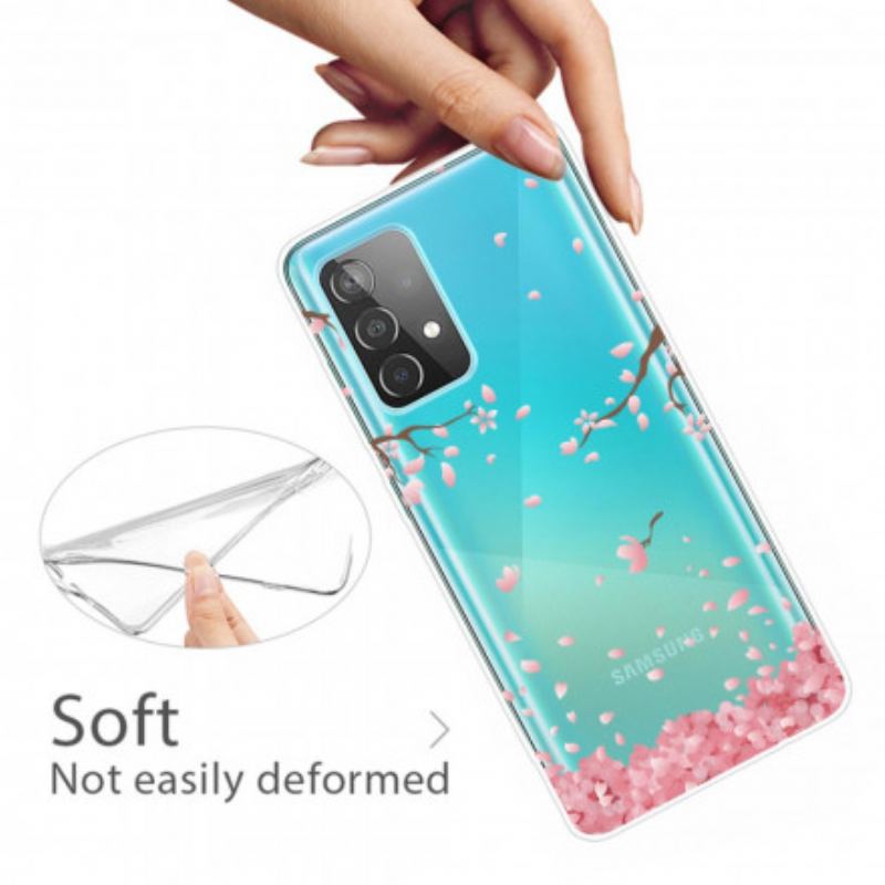 Coque Samsung Galaxy A32 5G Branches à Fleurs