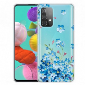 Coque Samsung Galaxy A32 5G Fleurs Bleues