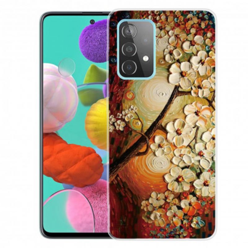 Coque Samsung Galaxy A32 5G Flexible Fleurs