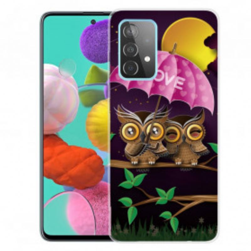 Coque Samsung Galaxy A32 5G Flexible Love Hiboux