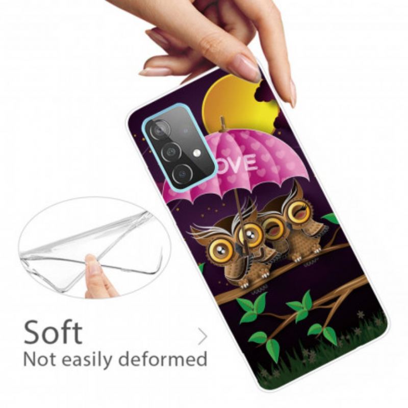 Coque Samsung Galaxy A32 5G Flexible Love Hiboux