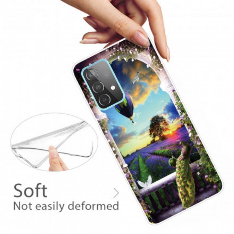 Coque Samsung Galaxy A32 5G Flexible Montgolfière