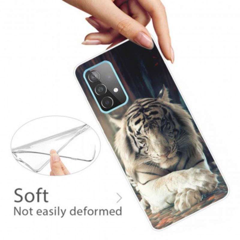 Coque Samsung Galaxy A32 5G Flexible Tigre